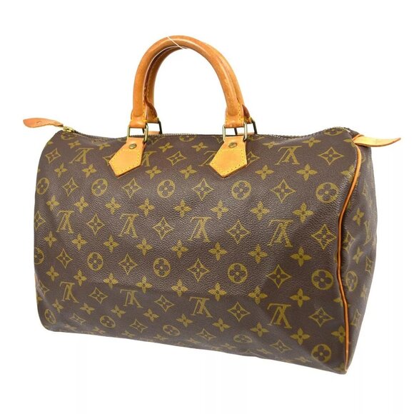 LOUIS VUITTON SPEEDY 35 HANDBAG PURSE MONOGRAM CANVAS - Picture 6 of 11